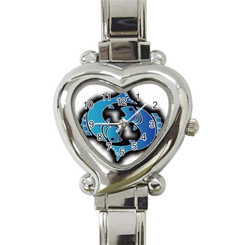 CA0V8T05 Heart Italian Charm Watch from ArtsNow.com Front