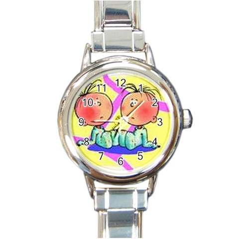 CA0AGGYY Round Italian Charm Watch from ArtsNow.com Front