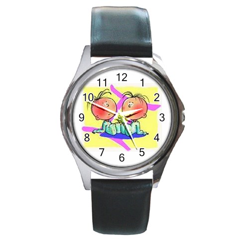 CA0AGGYY Round Metal Watch from ArtsNow.com Front