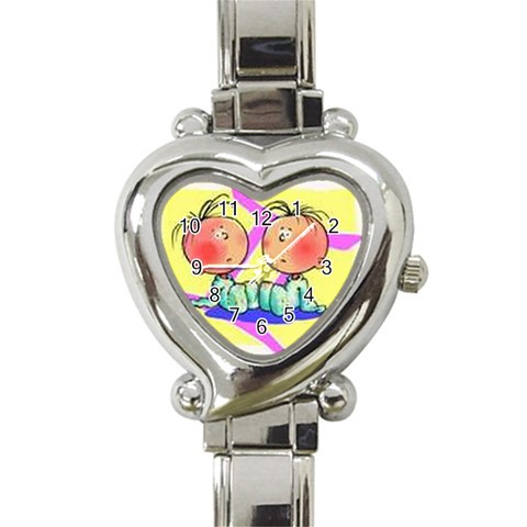 CA0AGGYY Heart Italian Charm Watch from ArtsNow.com Front