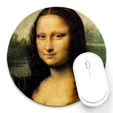 monalisa Round Mousepad from ArtsNow.com Front