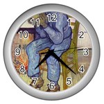 fine paintings Wall Clock (Silver)