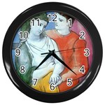 fine paintings Wall Clock (Black)