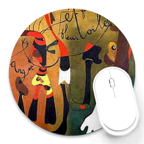 a_Joan_Miro__1 Round Mousepad from ArtsNow.com Front