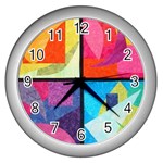 fine paintings Wall Clock (Silver)