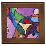 abstract-colorsofparadise Framed Tile