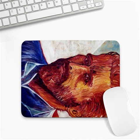 ArtistWatchingBig Small Mousepad from ArtsNow.com Front