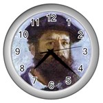 fine paintings Wall Clock (Silver)