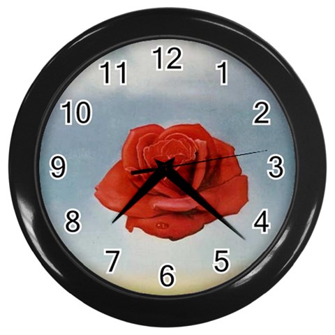 fine paintings Wall Clock (Black) from ArtsNow.com Front