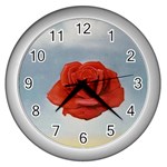 fine paintings Wall Clock (Silver)