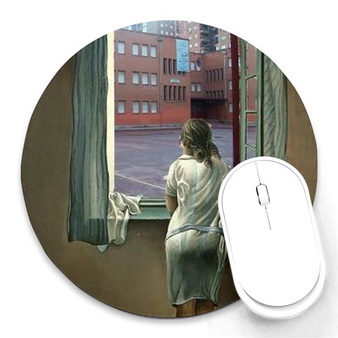 dali_web Round Mousepad from ArtsNow.com Front