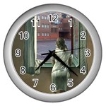 fine paintings Wall Clock (Silver)