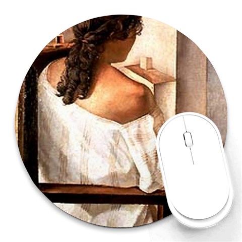 dalihg Round Mousepad from ArtsNow.com Front