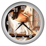 fine paintings Wall Clock (Silver)