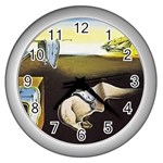 fine paintings Wall Clock (Silver)