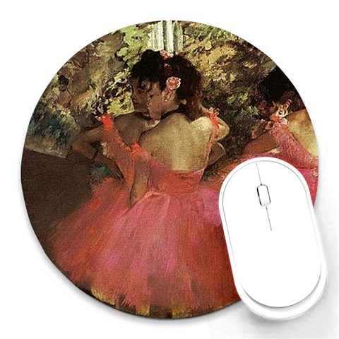 degas001 Round Mousepad from ArtsNow.com Front