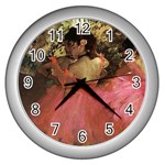 fine paintings Wall Clock (Silver)