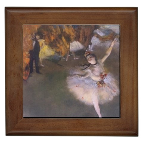 Degas_Ballerina Framed Tile from ArtsNow.com Front