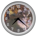 fine paintings Wall Clock (Silver)