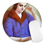 olga-picasso Round Mousepad