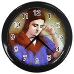 fine paintings Wall Clock (Black)