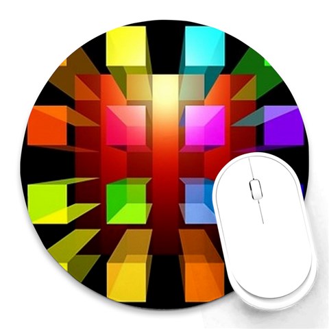 perspective_6 Round Mousepad from ArtsNow.com Front