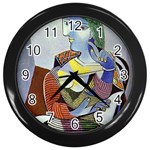 fine paintings Wall Clock (Black)