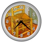 fine paintings Wall Clock (Silver)