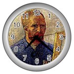 fine paintings Wall Clock (Silver)