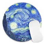 Vincent-Van-Gogh-Starry-Night-9207 Round Mousepad