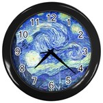 fine paintings Wall Clock (Black)