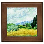 Vincent-Van-Gogh-Wheatfield-8257 Framed Tile