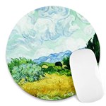 Vincent-Van-Gogh-Wheatfield-8257 Round Mousepad