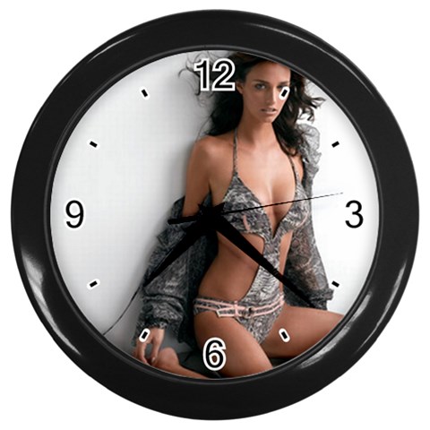 swimsuits Wall Clock (Black) from ArtsNow.com Front