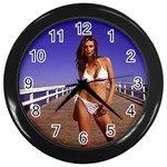 swimsuits Wall Clock (Black)