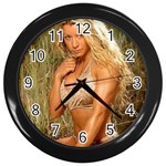 swimsuits Wall Clock (Black)