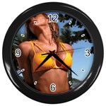 swimsuits Wall Clock (Black)