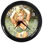 swimsuits Wall Clock (Black)