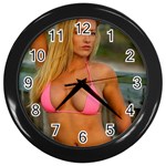 swimsuits Wall Clock (Black)