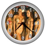 swimsuits Wall Clock (Silver)