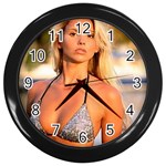 swimsuits Wall Clock (Black)