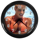 swimsuits Wall Clock (Black)