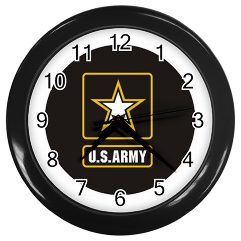 patriotic Wall Clock (Black) from ArtsNow.com Front