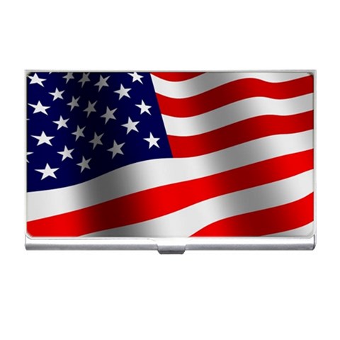 usflag_med Business Card Holder from ArtsNow.com Front