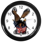 patriotic Wall Clock (Black)