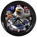 patriotic Wall Clock (Black)