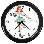 pinup Wall Clock (Black)