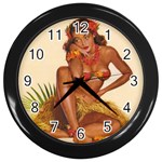 pinup Wall Clock (Black)