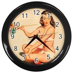 pinup Wall Clock (Black)