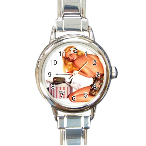 TYUZ Round Italian Charm Watch from ArtsNow.com Front